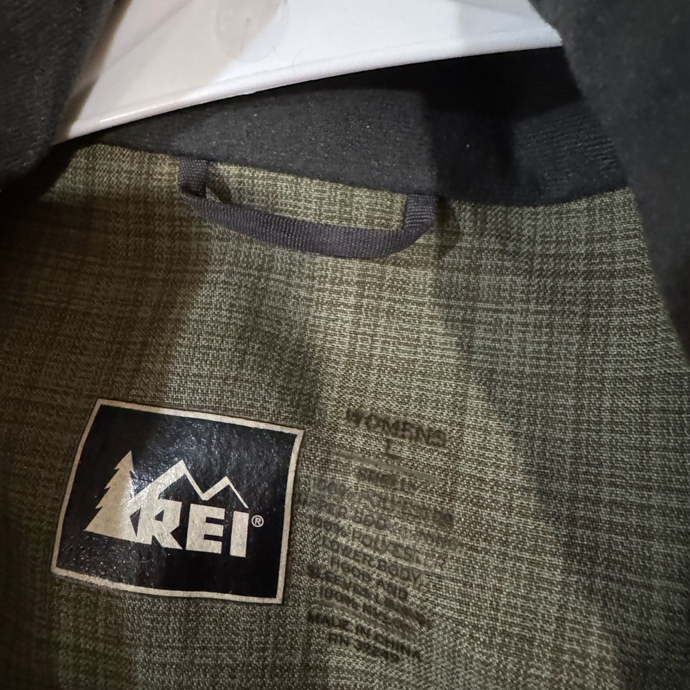 REI Women's Green Plaid Jacket